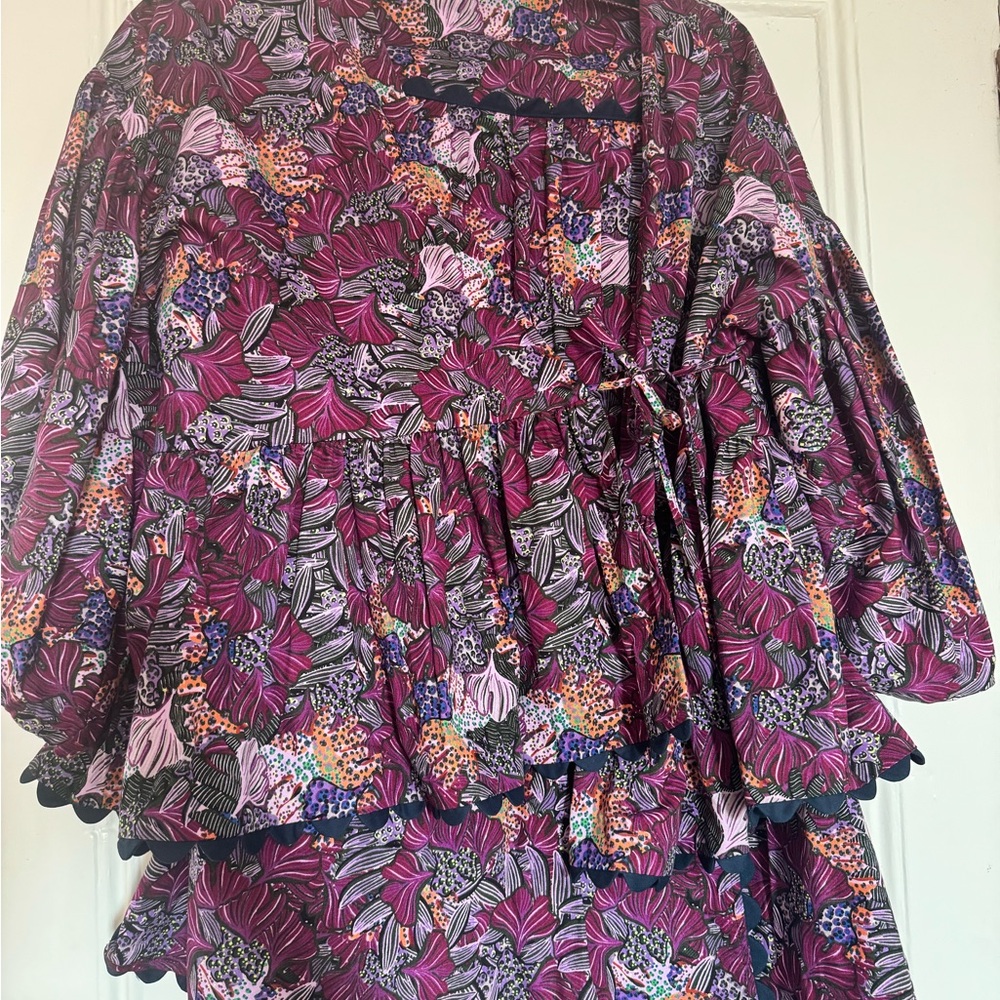 Kika Vargas Multicolor Floral Dress